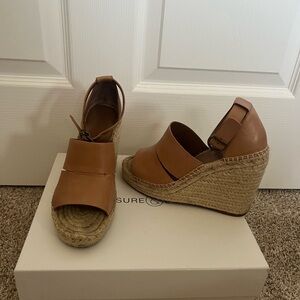 Treasure & Bond Brown Wedge Sandals